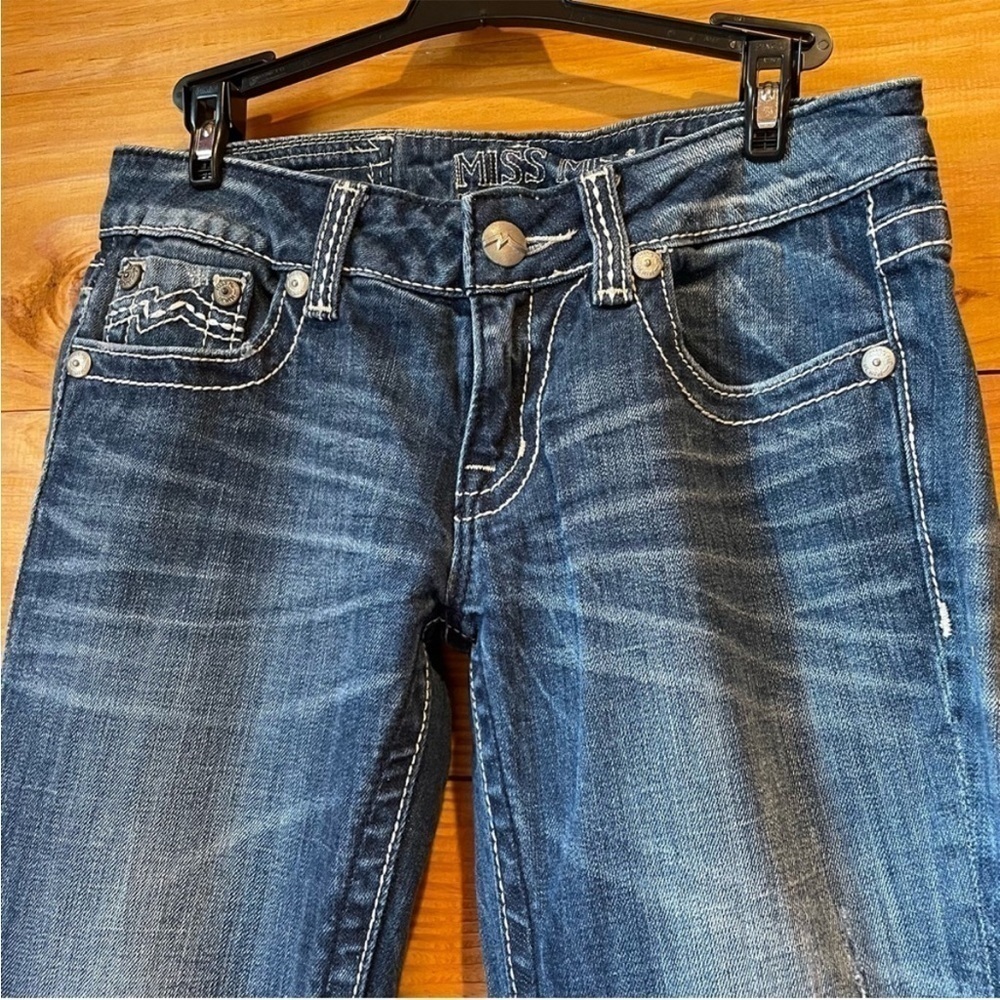 Miss Me Mid Rise Bootcut Jeans 27 JD1038B - Picture 3 of 10